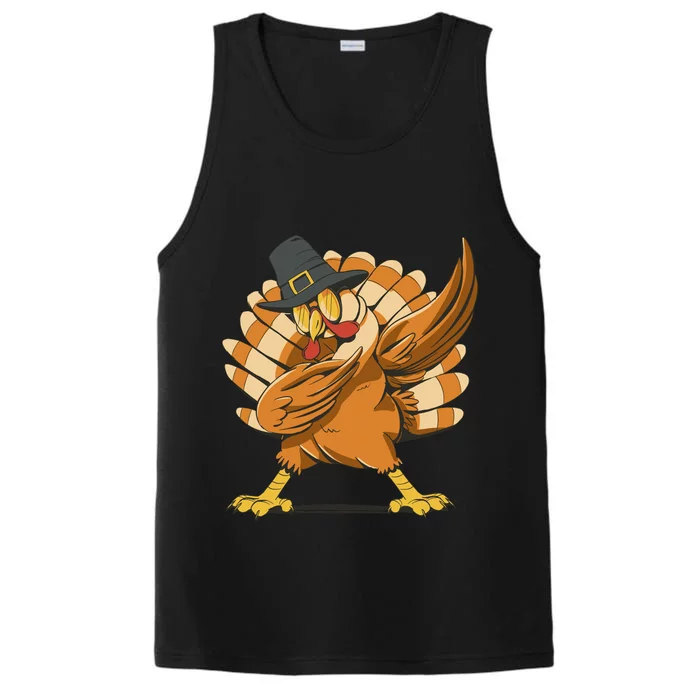 Thanksgiving Turkey Dabbing Funny Performance Tank