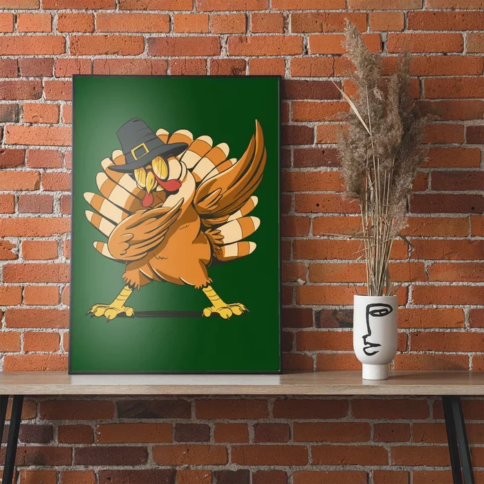 Thanksgiving Turkey Dabbing Funny Poster