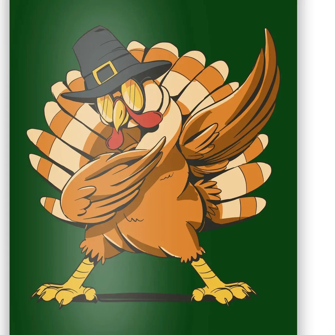 Thanksgiving Turkey Dabbing Funny Poster