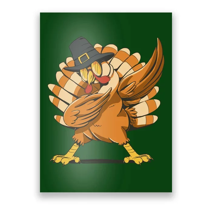 Thanksgiving Turkey Dabbing Funny Poster