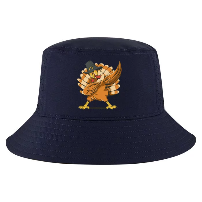 Thanksgiving Turkey Dabbing Funny Cool Comfort Performance Bucket Hat