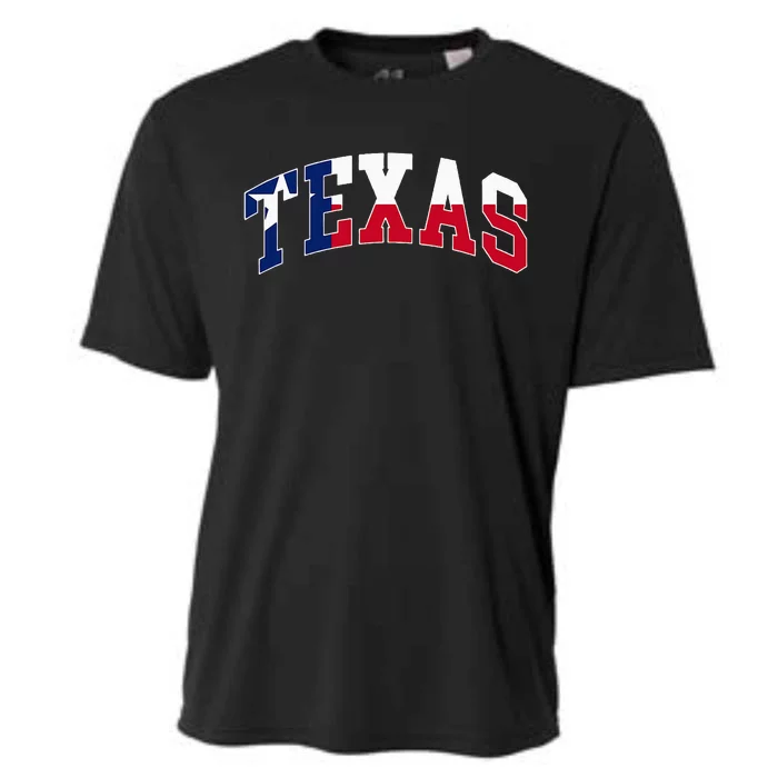 Texas Throwback Design Flag Of Texas Classic Cooling Performance Crew T-Shirt