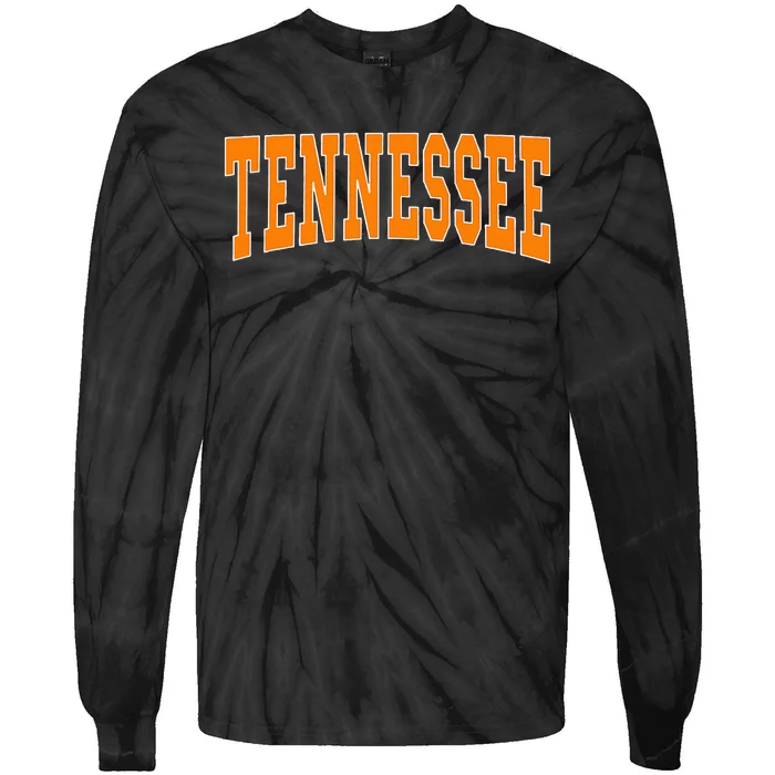 Tennessee Throwback Design Classic Tie-Dye Long Sleeve Shirt