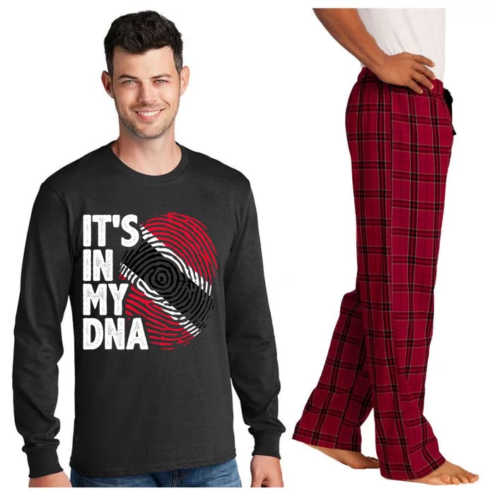 Trinidadian Tobagonian Dna Trinidad And Tobago Flag Long Sleeve Pajama Set