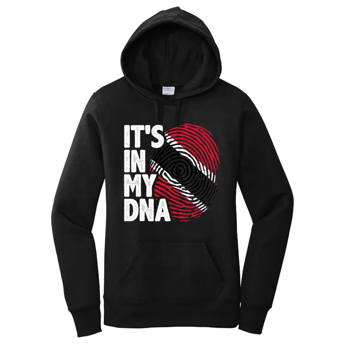 Trinidadian Tobagonian Dna Trinidad And Tobago Flag Women's Pullover Hoodie