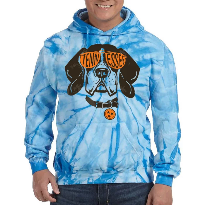 Tennessee Tn Dog State Flag Tn Lover Outfit Tie Dye Hoodie