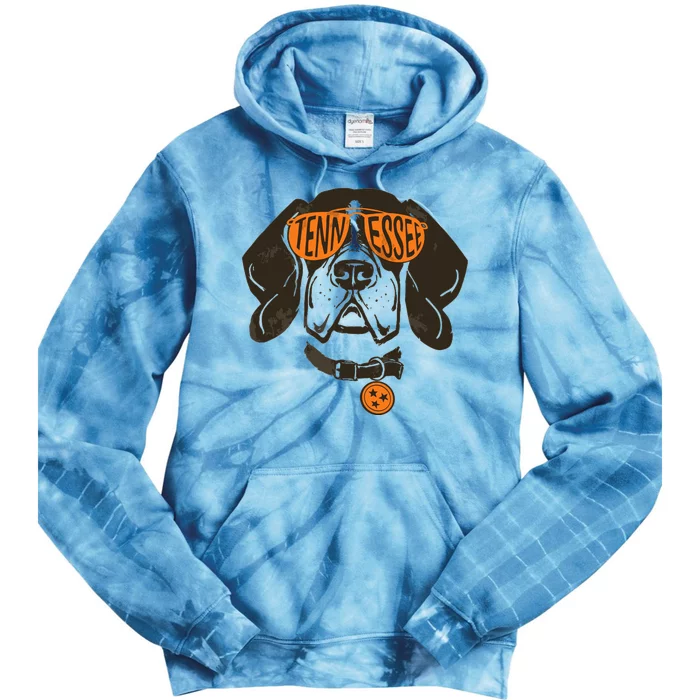 Tennessee Tn Dog State Flag Tn Lover Outfit Tie Dye Hoodie