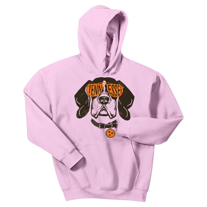 Tennessee Tn Dog State Flag Tn Lover Outfit Kids Hoodie