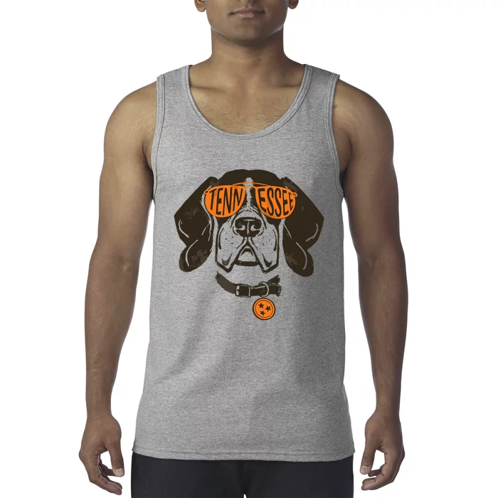 Tennessee Tn Dog State Flag Tn Lover Outfit Tank Top