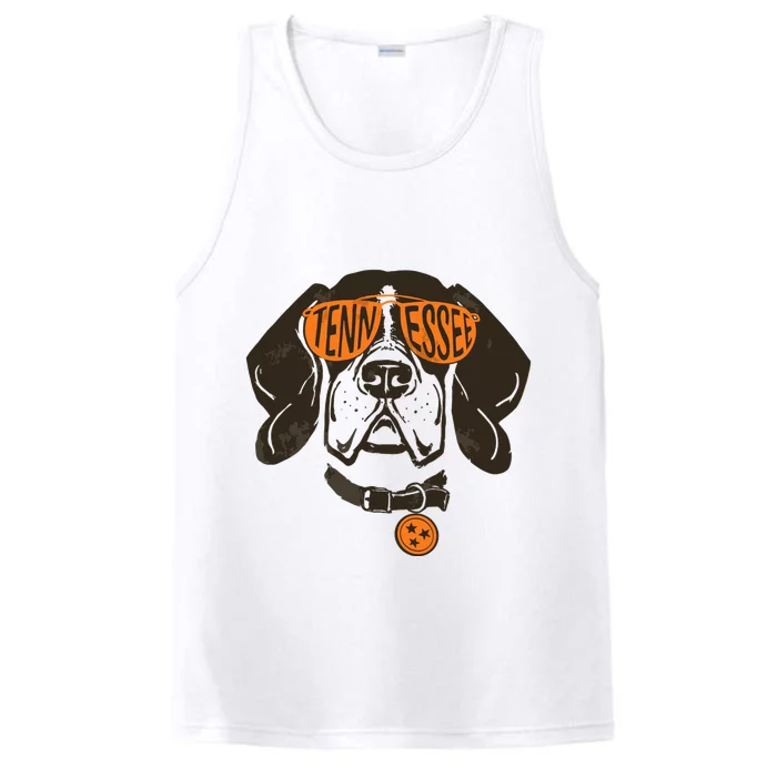 Tennessee Tn Dog State Flag Tn Lover Outfit Performance Tank