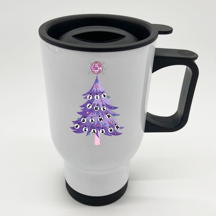 Tis The Damn Season Xmas Christmas Funny Concert Front & Back Stainless Steel Travel Mug