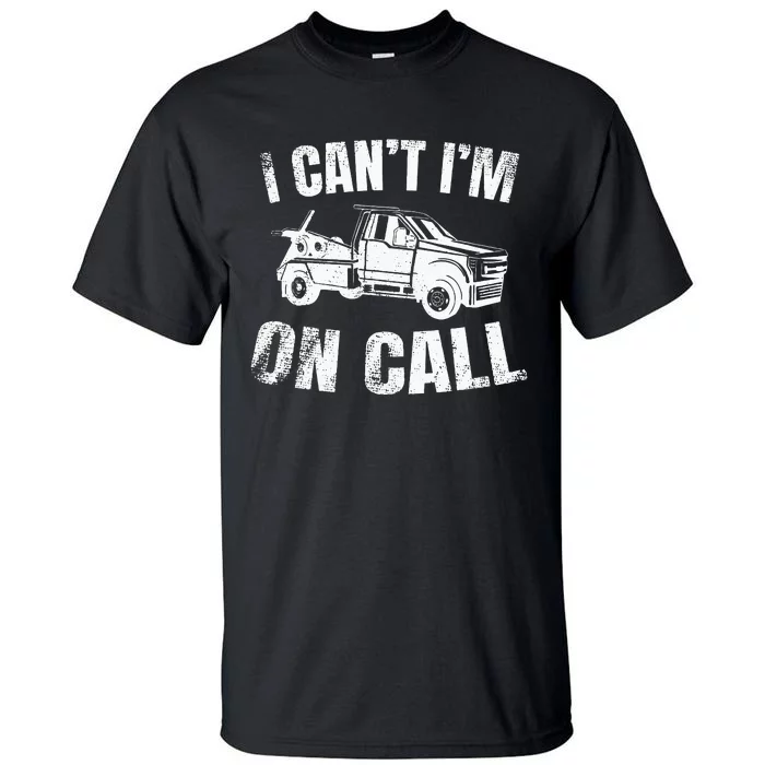 Tow Truck Driver Breakdown Lorry Thin Yellow Line Trucker Tall T-Shirt