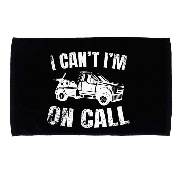 Tow Truck Driver Breakdown Lorry Thin Yellow Line Trucker Microfiber Hand Towel