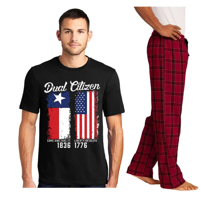 True Texan Dual Citizen Love Texas And America Pajama Set