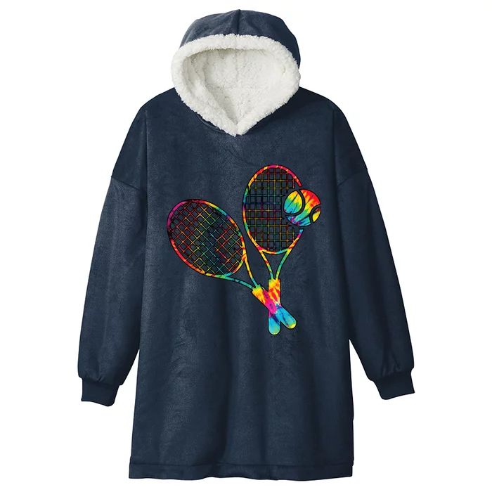 Tennis Tie Dye Rainbow Boy Teenage Girl Cool Hooded Wearable Blanket