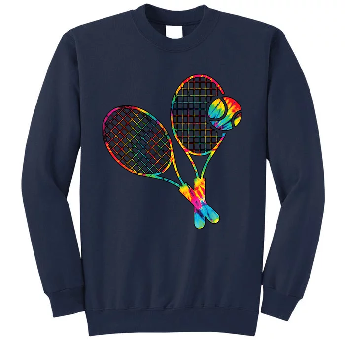 Tennis Tie Dye Rainbow Boy Teenage Girl Cool Tall Sweatshirt