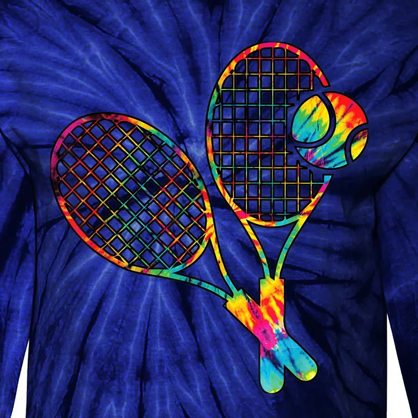 Tennis Tie Dye Rainbow Boy Teenage Girl Cool Tie-Dye Long Sleeve Shirt