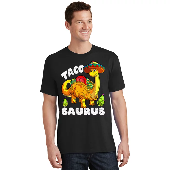 Tacosaurus Taco Dinosaur Funny Dino Cinco De Mayo Mexican T-Shirt