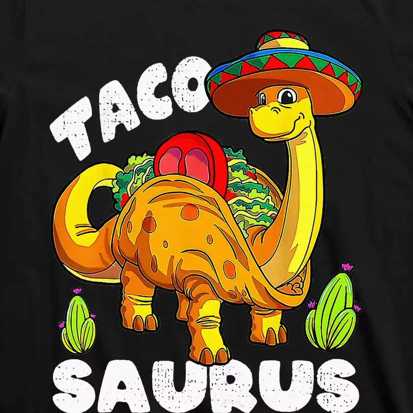 Tacosaurus Taco Dinosaur Funny Dino Cinco De Mayo Mexican T-Shirt