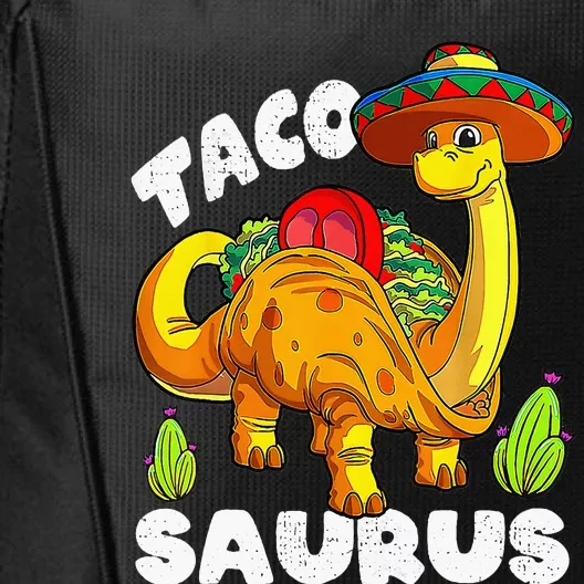 Tacosaurus Taco Dinosaur Funny Dino Cinco De Mayo Mexican City Backpack