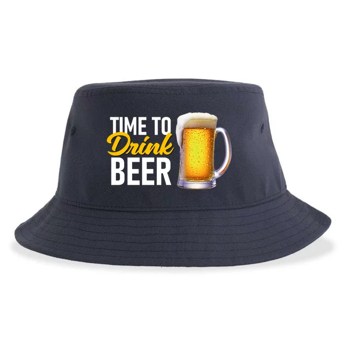 Time To Drink Beer Sustainable Bucket Hat