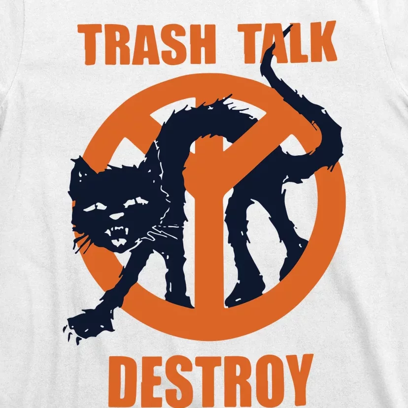 Trash Talk Destroy Black Cat T-Shirt