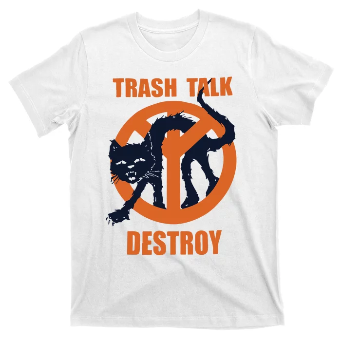 Trash Talk Destroy Black Cat T-Shirt