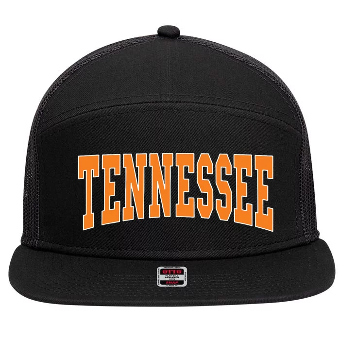 Tennessee Throwback Design Classic 7 Panel Mesh Trucker Snapback Hat