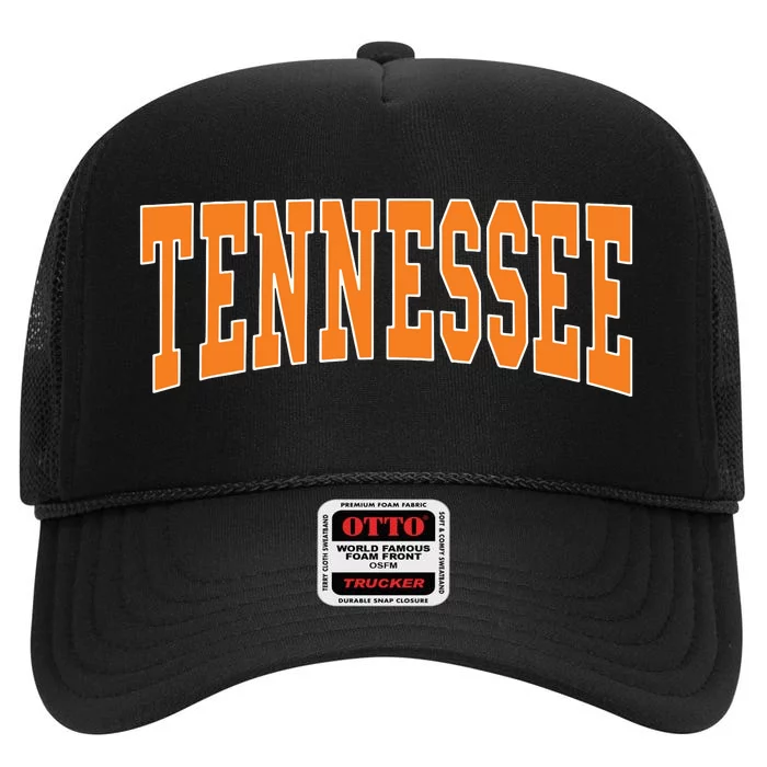 Tennessee Throwback Design Classic High Crown Mesh Trucker Hat