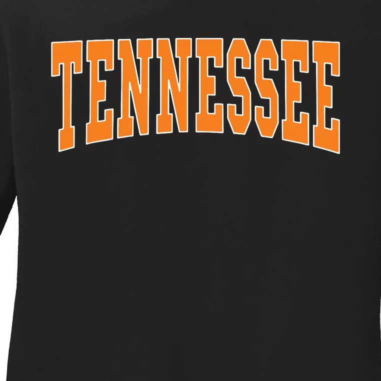 Tennessee Throwback Design Classic Ladies Long Sleeve Shirt