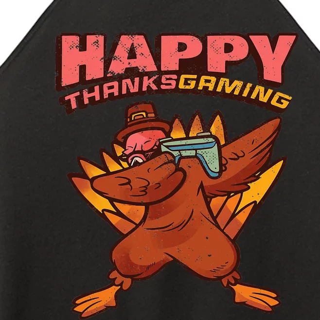 Thanksgiving Turkey Dab Dance Women’s Perfect Tri Rocker Tank