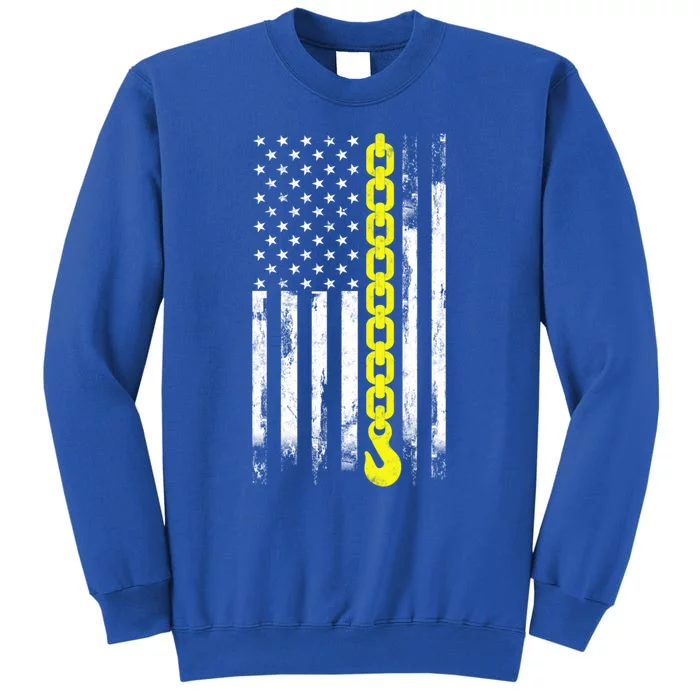 Tow Truck Driver Thin Yellow Line Usa Flag Gift Towing Dad Gift Sweatshirt