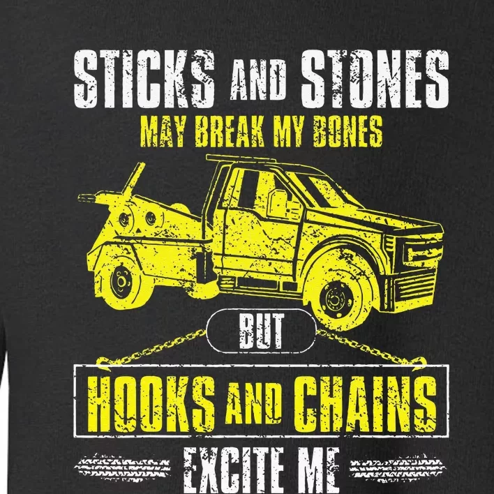 Tow Truck Driver Breakdown Lorry Thin Yellow Line Trucker Toddler Sweatshirt