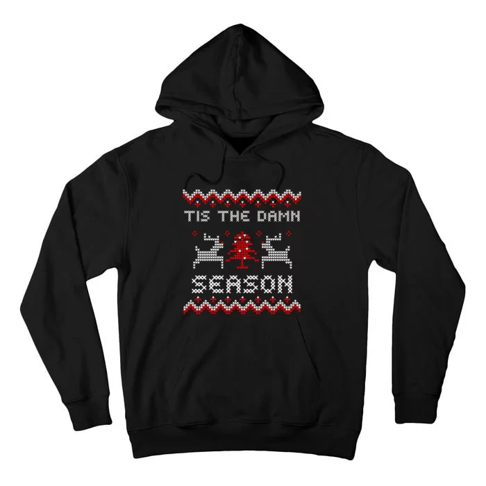 Tis The Damn Season Ugly Sweater Evermore Christmas Taylor Lover Xmas Tall Hoodie