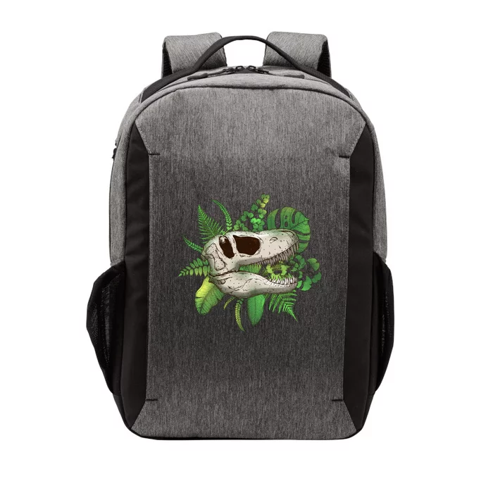 Tropical TRex Dinosaur Skull Vector Backpack