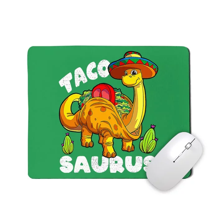 Tacosaurus Taco Dinosaur Funny Dino Cinco De Mayo Mexican Mousepad