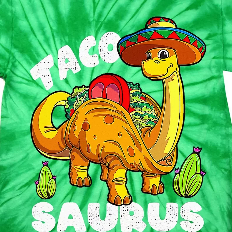 Tacosaurus Taco Dinosaur Funny Dino Cinco De Mayo Mexican Tie-Dye T-Shirt