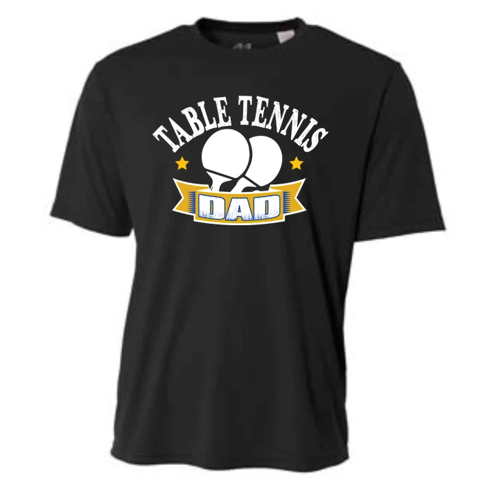 Table Tennis Dad Gift Fathers Day Gift Cooling Performance Crew T-Shirt