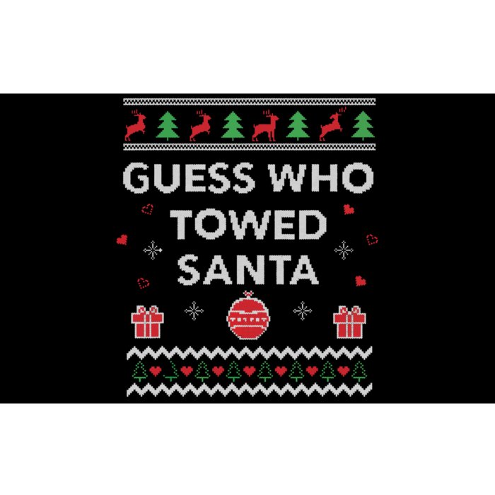 Tow Truck Driver Christmas Funny Xmas Design Bumper Sticker