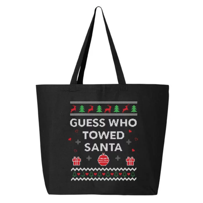 Tow Truck Driver Christmas Funny Xmas Design 25L Jumbo Tote