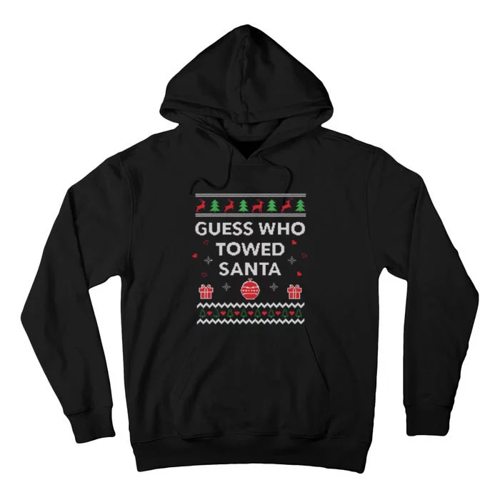 Tow Truck Driver Christmas Funny Xmas Design Tall Hoodie