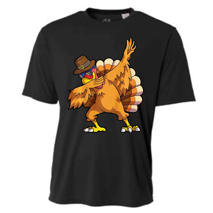 Thanksgiving Turkey Dab Dance Celebration Cooling Performance Crew T-Shirt