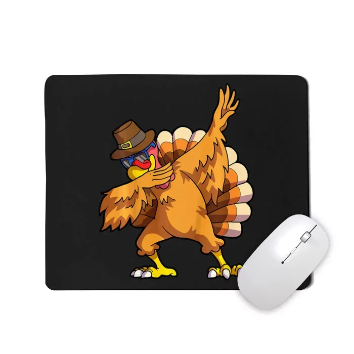 Thanksgiving Turkey Dab Dance Celebration Mousepad