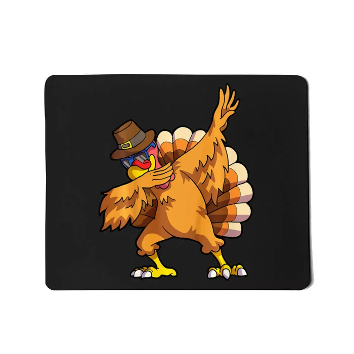 Thanksgiving Turkey Dab Dance Celebration Mousepad