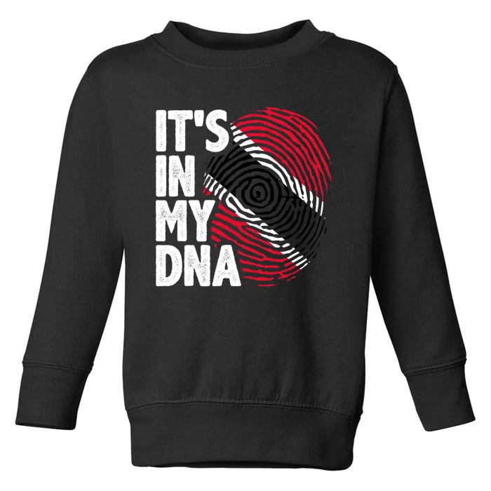 Trinidadian Tobagonian Dna Trinidad And Tobago Flag Toddler Sweatshirt