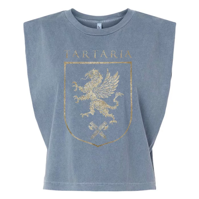 Tartaria Tartarian Empire Griffin, Tartary Family Crest Garment-Dyed Women's Muscle Tee