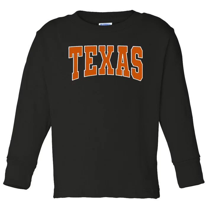 Texas Toddler Long Sleeve Shirt