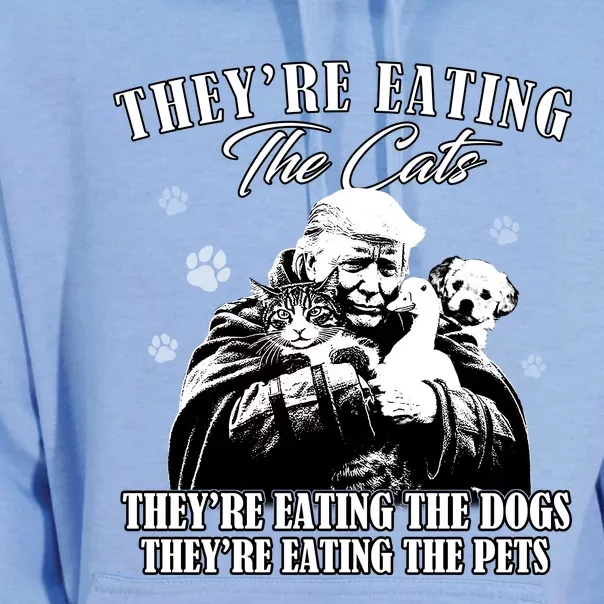 Trump Theyre Eating The Cats Theyre Eating The Dogs Animals Unisex Surf Hoodie