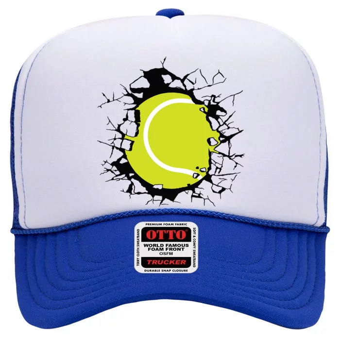 Tennis High Crown Mesh Trucker Hat