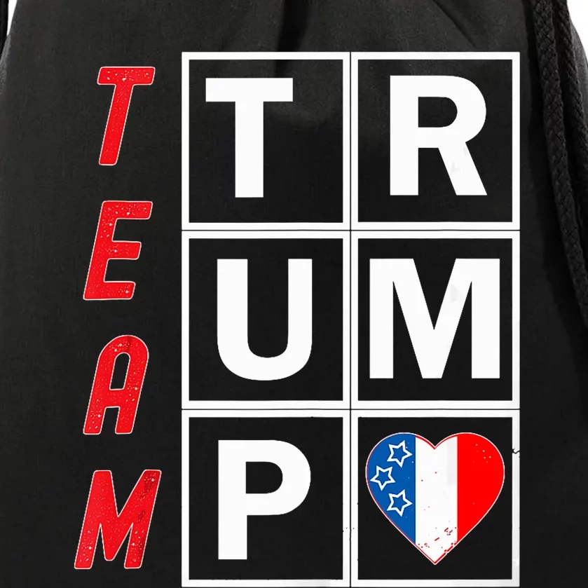 Team Trump Election Design Pro Republican Party Drawstring Bag